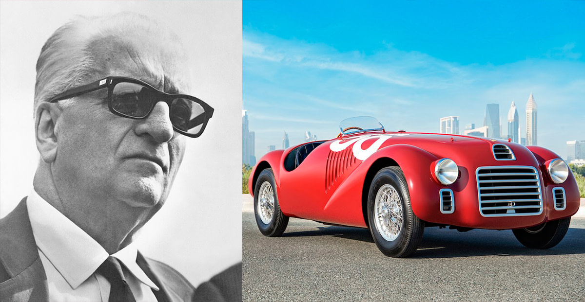 enzo ferrari y ferrari 125S